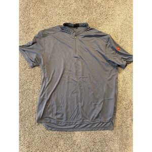 Apparel Collection Polo Mens 2XL Gray McDonalds MC305 Quarter Zip Short Sleeve